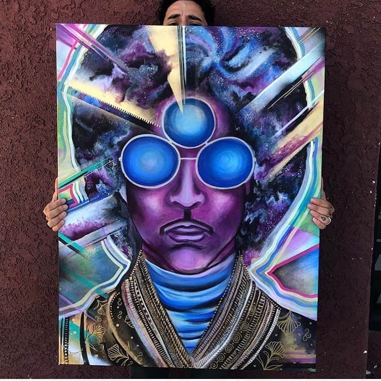 Art Collective Magazineさんのインスタグラム写真 - (Art Collective MagazineInstagram)「Digging this prince inspired painting by @bboysmurf 💥 #artnerd #artcollective #isigroup #prince #bboy」7月18日 2時42分 - art_collective
