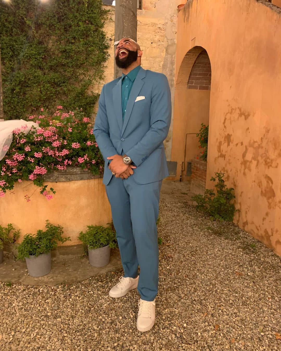 カルロス・ブーザーさんのインスタグラム写真 - (カルロス・ブーザーInstagram)「Had To Show Y’all Our Wedding Swag Out Here In Italy... #HOLDAT」7月18日 2時53分 - mrcbooz