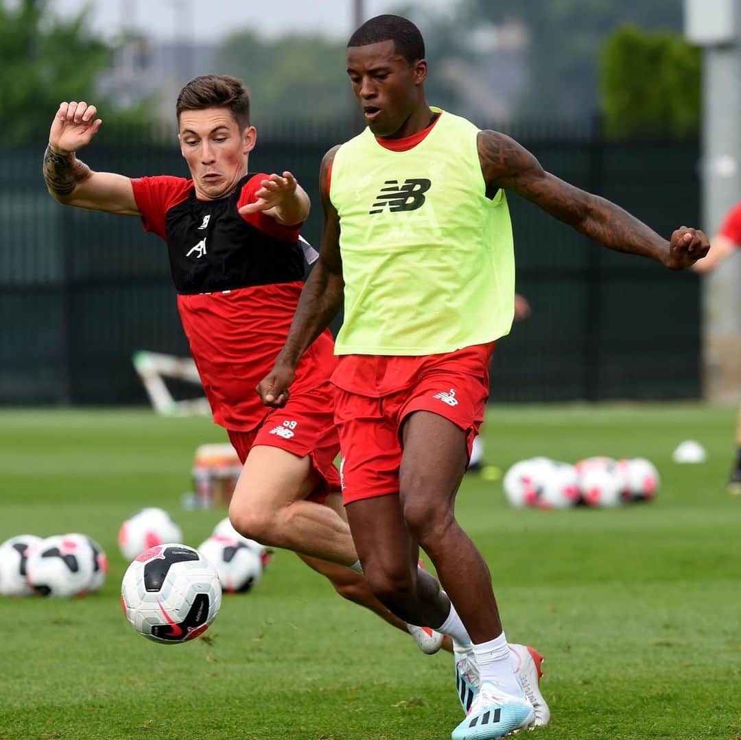 ジョルジニオ・ワイナルドゥムさんのインスタグラム写真 - (ジョルジニオ・ワイナルドゥムInstagram)「Some nice training sessions in Indiana ☀️😅 #LFC #LFCPreSeason」7月18日 3時16分 - gwijnaldum