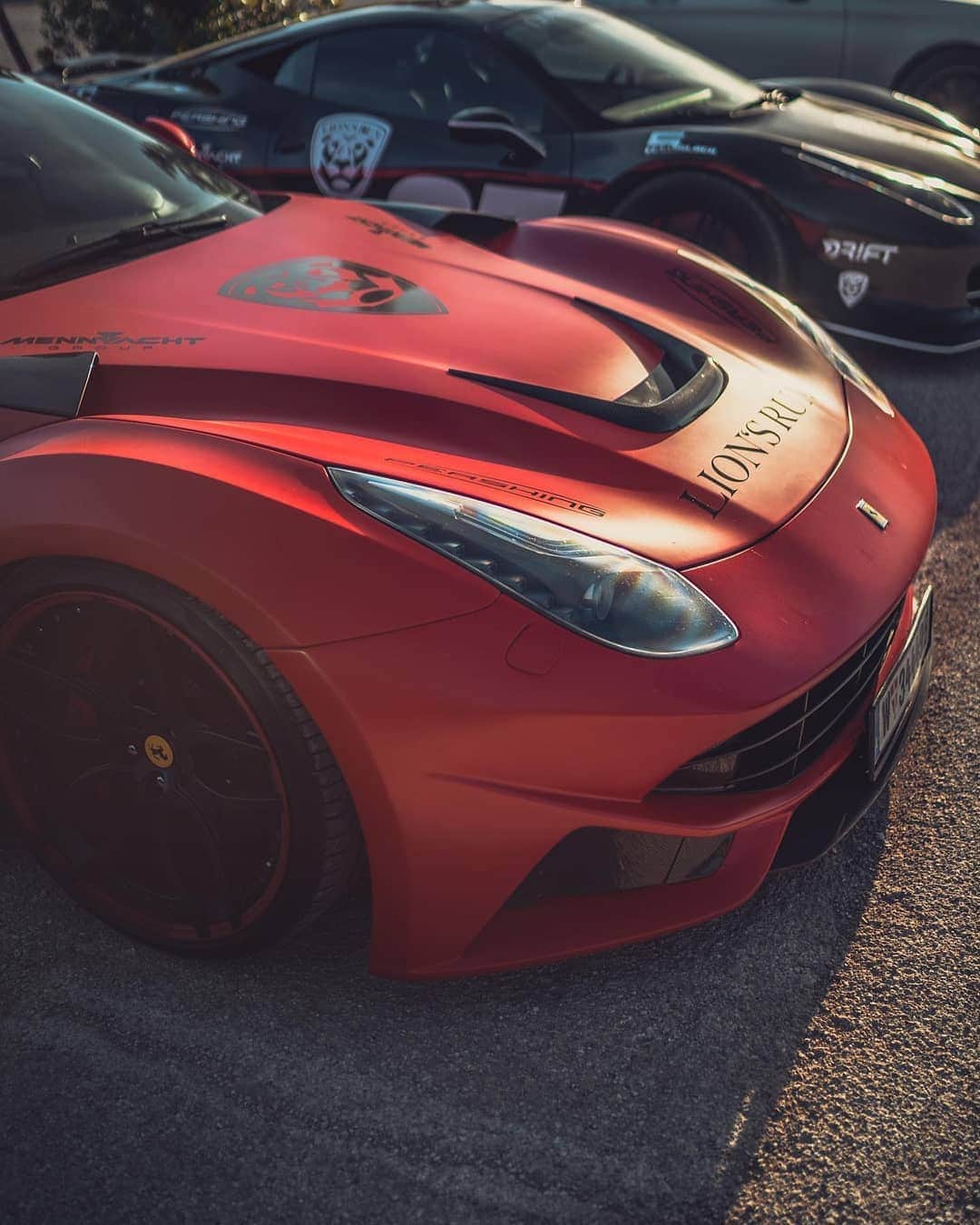 Kik:SoLeimanRTさんのインスタグラム写真 - (Kik:SoLeimanRTInstagram)「@lionsrun_official  The F12 Ferrari looks so good in the sunlight?! @gerhardfreywald has a good taste coloring it in matt red! . . . . . . . . #gentlewipes #lionsrun_official #goingbigorgoinghome #rometobudapest #itsalifestyle #laferrari #laferrariaperta #carspotted #carspotting #carspotter #supercars #carlifestyle #carlove #novitec」7月18日 3時29分 - carinstagram