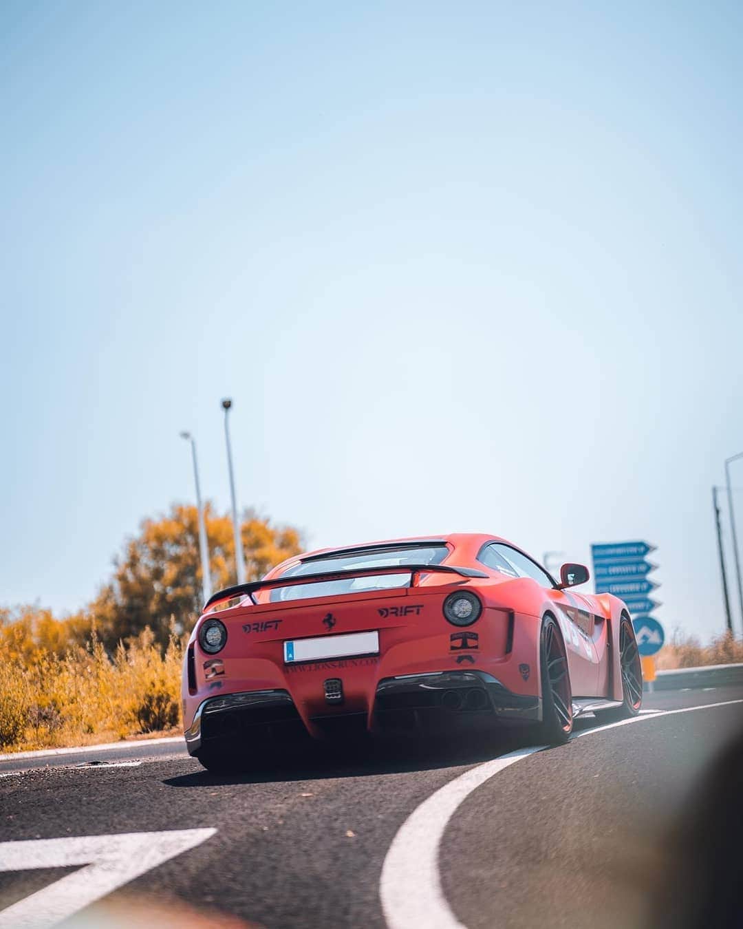 Kik:SoLeimanRTさんのインスタグラム写真 - (Kik:SoLeimanRTInstagram)「@lionsrun_official  The F12 Ferrari looks so good in the sunlight?! @gerhardfreywald has a good taste coloring it in matt red! . . . . . . . . #gentlewipes #lionsrun_official #goingbigorgoinghome #rometobudapest #itsalifestyle #laferrari #laferrariaperta #carspotted #carspotting #carspotter #supercars #carlifestyle #carlove #novitec」7月18日 3時29分 - carinstagram