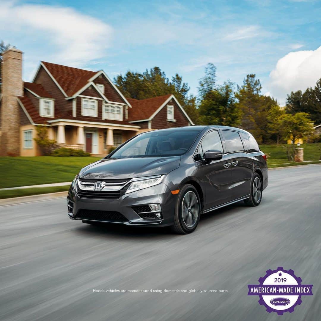 のインスタグラム：「Honda makes four of the top 10 most American-made vehicles, according to @carsdotcom. ⁣ ⁣ 🏆 Odyssey ⁣ 🏆 Ridgeline ⁣ 🏆 Passport ⁣ 🏆 Pilot」