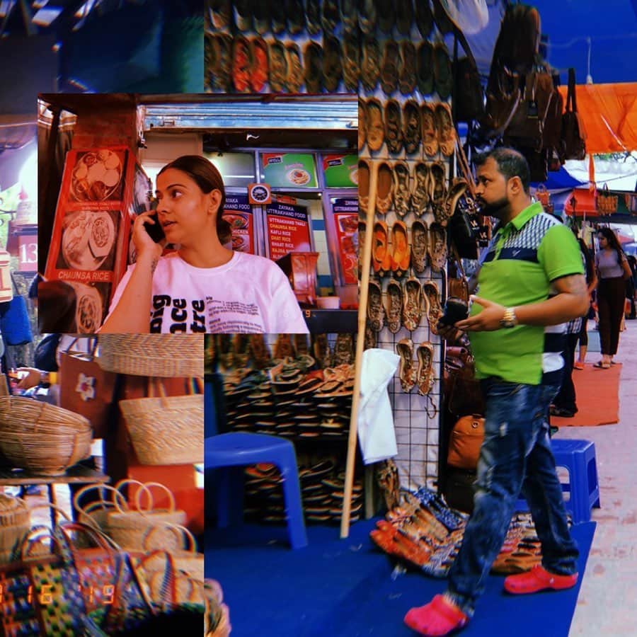 ショーン・エバリストさんのインスタグラム写真 - (ショーン・エバリストInstagram)「🇮🇳”Dilli Haat” market in Delhi. Local handicraft for the community. The colors are overwhelming and beautiful 🌈 s/o @akankshabhakoo with the bargaining chops 🔥🙏🏽 Wish I had a bag big enough to take all of this amazing stuff with me😫」7月18日 13時44分 - shaunevaristo