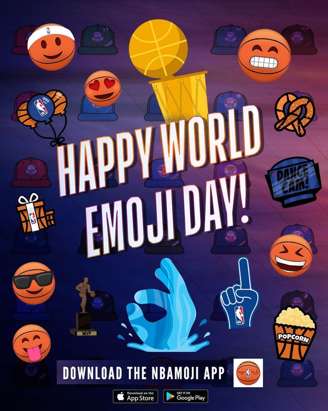 NBAさんのインスタグラム写真 - (NBAInstagram)「🏀 Happy World EMOJI Day! 🏀」7月18日 6時10分 - nba