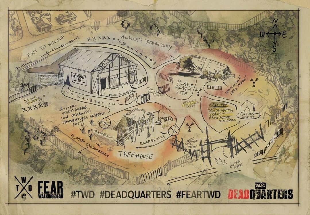 The Walking Deadさんのインスタグラム写真 - (The Walking DeadInstagram)「#Deadquarters opens TOMORROW! Are you ready? Plot out your adventure before #SDCC begins. #TWD」7月18日 8時00分 - amcthewalkingdead