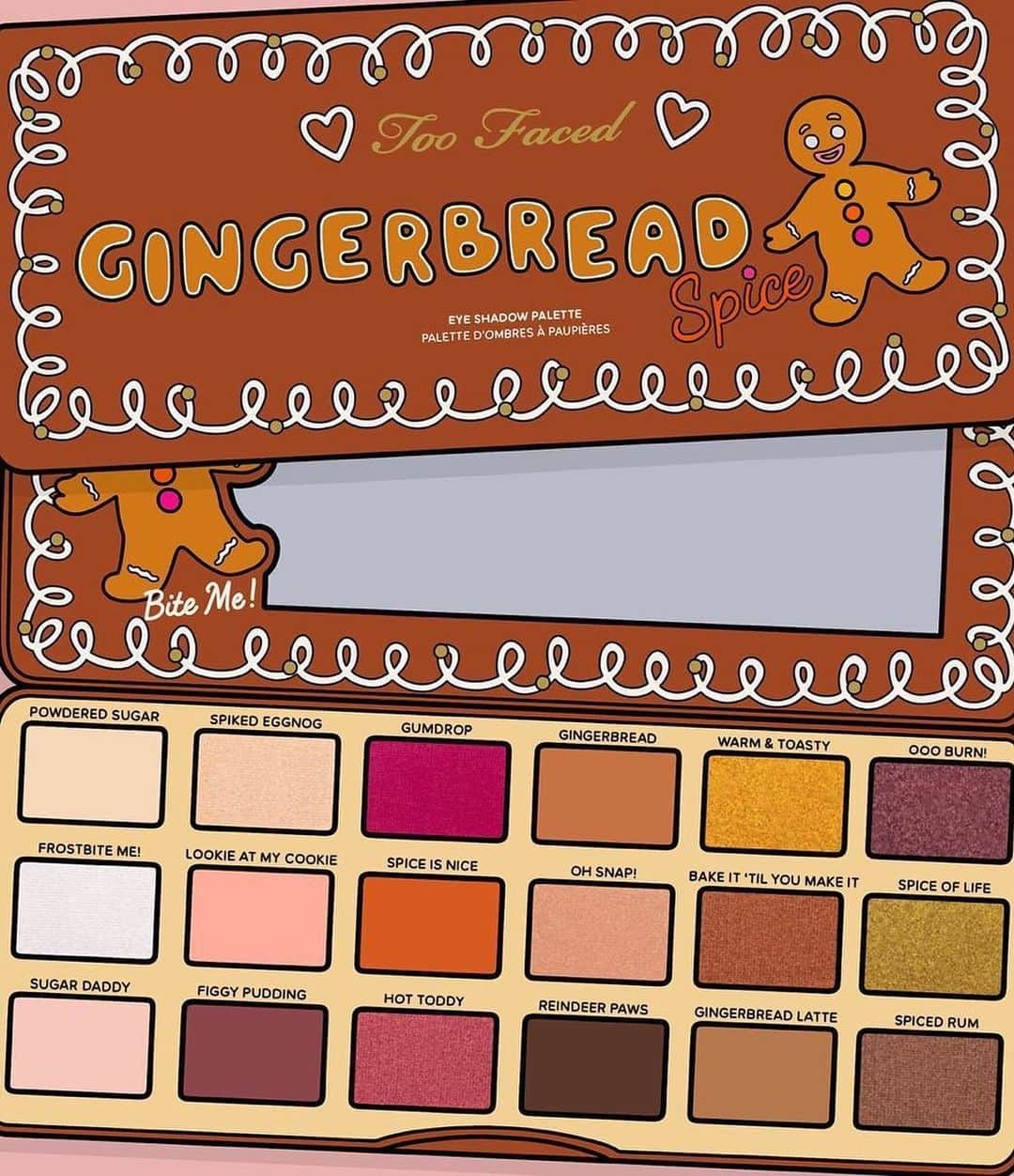 Too Facedさんのインスタグラム写真 - (Too FacedInstagram)「How CUTE is this illustration that @dakotascarlett created for our Gingerbread Spice Eye Shadow Palette?! 😍 Available for a limited time on toofaced.com - hurry before it's gone! #Christmasinjuly #toofaced」7月18日 9時03分 - toofaced