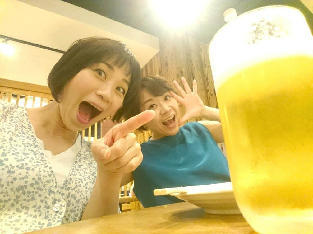 良田麻美さんのインスタグラム写真 - (良田麻美Instagram)「名古屋ライブ✨ 無事に終了致しました～✨ 物凄い偶然にも、お友達のミュージカル女優✨ゆかりんも名古屋にいて、名古屋の夜を楽しみました🎵  めっちゃ色々話して、あっという間の時間だった🙆💕 さぁ～今日から東京 三日間✨ 頑張ります🎵🎵」7月18日 12時10分 - asamiset