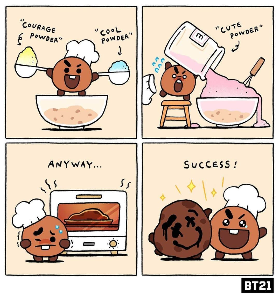 BT21 Stars of tomorrow, UNIVERSTAR!さんのインスタグラム写真 - (BT21 Stars of tomorrow, UNIVERSTAR!Instagram)「Oh well, cuteness is harmless after all! 😉 #PrettyMuch #Nailedit #Right? #SHOOKY #CRUNCHYSQUAD #BT21」7月18日 12時19分 - bt21_official