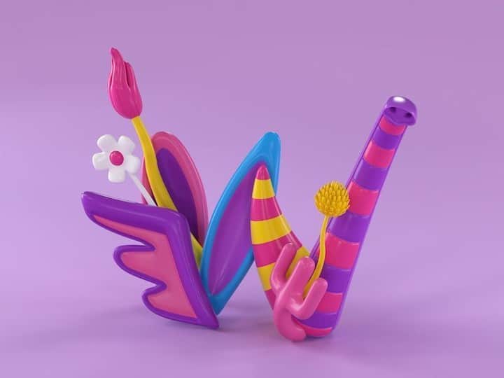 Dribbbleさんのインスタグラム写真 - (DribbbleInstagram)「Every letter in this series strikes a childhood chord. So good! W is for Wuzzles by Noah Camp in 90s TOYpography. Click the link in our bio to learn more about this Shot!⠀ ⠀ #dribbble #dribbblers #design #illustration #lettering」7月18日 12時30分 - dribbble