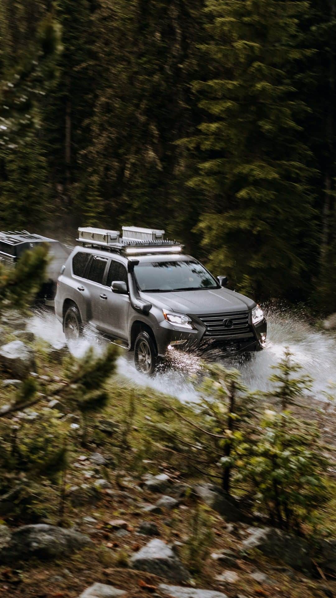 Lexus USAのインスタグラム：「This is #offroading done right. This concept build is fueled by the passionate #GXOR owners that have discovered and embraced its perfect combination of ultimate luxury and unrivaled #offroad capability. If you use your rig to escape on epic adventures, this concept build is for you. @xoverland」