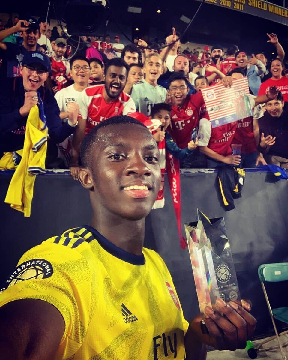 アーセナルFCさんのインスタグラム写真 - (アーセナルFCInstagram)「EDDIE. BANGS. GOALS. ⚽️ #Nketiah #Arsenal #AFC #ArsenalinUSA」7月18日 17時26分 - arsenal