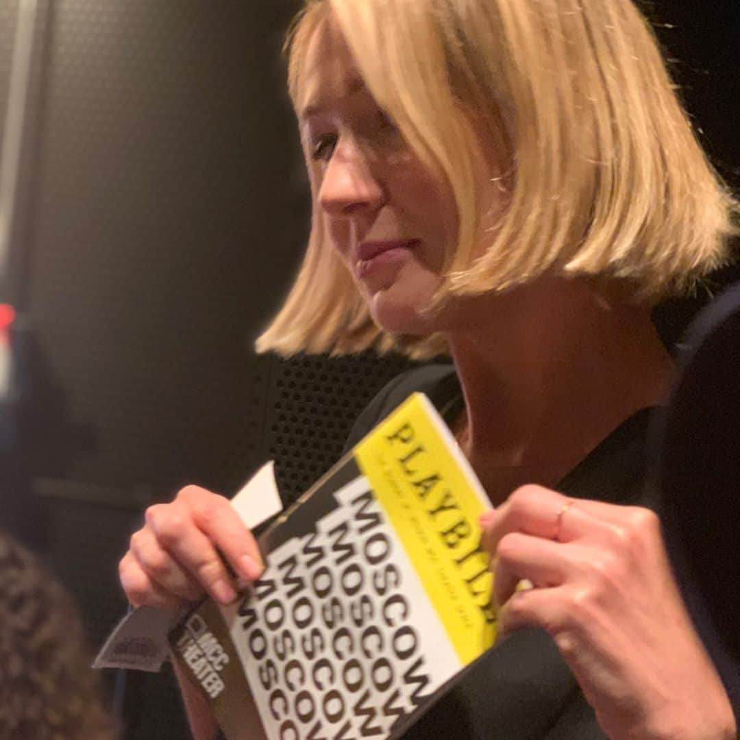マルガリータ・レヴィエヴァさんのインスタグラム写真 - (マルガリータ・レヴィエヴァInstagram)「GODDESSES.  SO proud of these women. Hard to find words to describe how I felt watching them onstage, and what I feel about this play. Brilliant, balls-to-the-wall courageous, hilarious, heart-breaking, ridiculously unique, moving, genius, humbling, are just some of the ones I uttered through the night. Do yourself a favor and see for yourself!!! @halleyfeiffer blew my mind with her rendition of one of my favorite Chekhov plays. Directed gloriously by @cannalure. The ENTIRE cast is flawless. BRAVO. #moscowmoscowmoscow#mcctheatre」7月19日 0時02分 - margaritalevieva