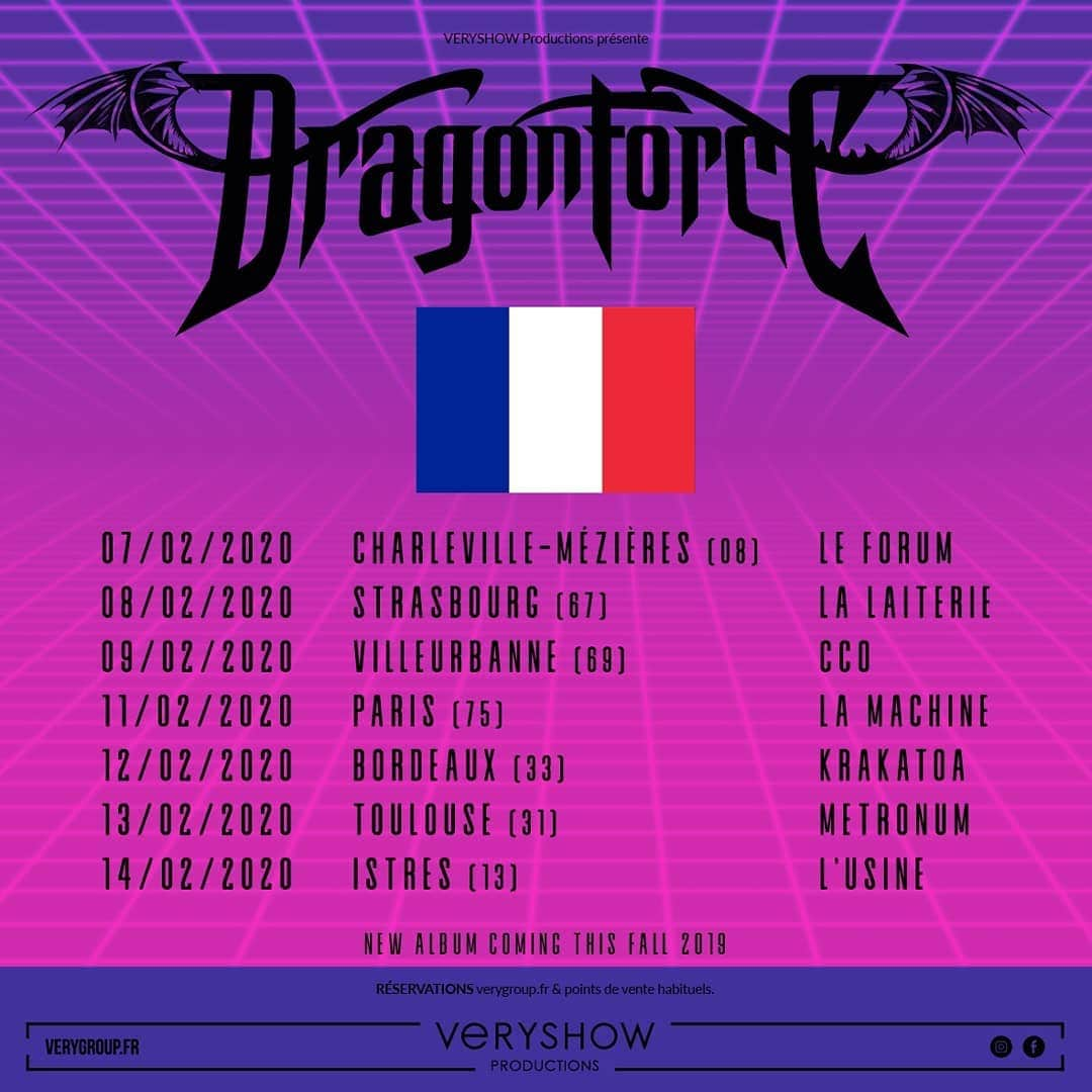 DragonForceさんのインスタグラム写真 - (DragonForceInstagram)「Yes, 7 shows in France in Feb 2020! We also have Netherlands and Switzerland around those dates. Now we need some help with ideas for special guest on these shows. Please? . . #dragonforce #extremepowermetal #powermetal #heavymetal #touring #tour #newalbum #hermanli #guitar #guitars #guitarsolo #shredguitar #guitarist #guitarhero #djent #synthwave #retrogaming #france」7月18日 19時37分 - dragonforcehq