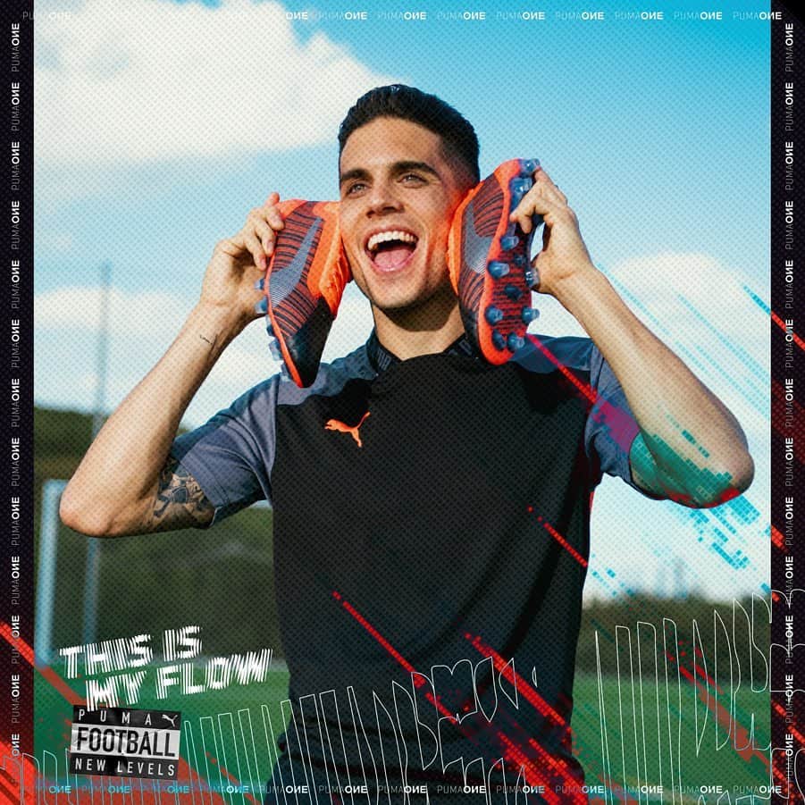 マルク・バルトラのインスタグラム：「This is my flow 🎚🔊🎶⚽️ ¿Cuál es vuestra canción favorita del momento?👇🏼 #Newlevels #PumaOne @pumafootball」