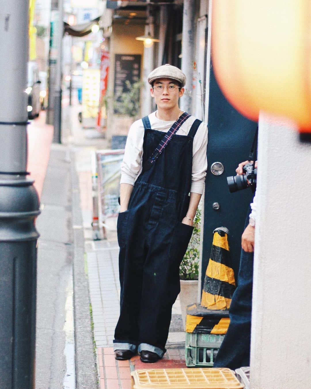 yukiのインスタグラム：「ㅤㅤㅤㅤㅤㅤㅤㅤㅤㅤㅤㅤㅤ @hatskidenim のオーバーオールめちゃめちゃいいっす」