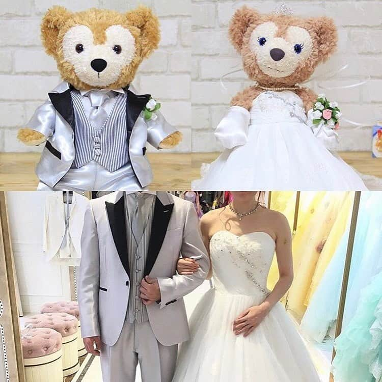 プレ花嫁の結婚式準備サイト marry【マリー】さんのインスタグラム写真 - (プレ花嫁の結婚式準備サイト marry【マリー】Instagram)「* #ウェルカムドール に着せるドレスを、 新郎新婦のマイドレスと お揃いにするのって憧れませんか？  自分たちと同じ衣装を着せた#ぬいぐるの方は 愛着がわくし、 レンタルドレスは結婚式が終わったら もう二度と触れられることはないけれど、 ぬいぐるみの衣装として作れば 永久に小さなマイドレスが自分のもの✨  そんな#ぬいぐるみドレス のオーダーは @small.happiness2010 がおすすめ💎  作られた衣装を見てみると、 本物のドレスそっくりで 再現度が高すぎる✨✨✨ * 大好きなドレスを、大好きなキャラクターに着せられるなんて幸せです💐  #オーダーメイドウェルカムドール が 気になる花嫁さんは、 ぜひお問い合わせしてみてください💓 * #2019春婚#2019夏婚#2019秋婚#2019冬婚#2020春婚#2020夏婚#2020秋婚#2020冬婚#結婚式準備#プロポーズ#婚約#marryxoxo#ウェルカムドール#ウェディングドール#ウェルカムスペース#ウェルカムアイテム#ウェルカムドール手作り#ウェルカムドール衣装#オーダーメイド#ハンドメイド」7月18日 21時19分 - marryxoxo_wd