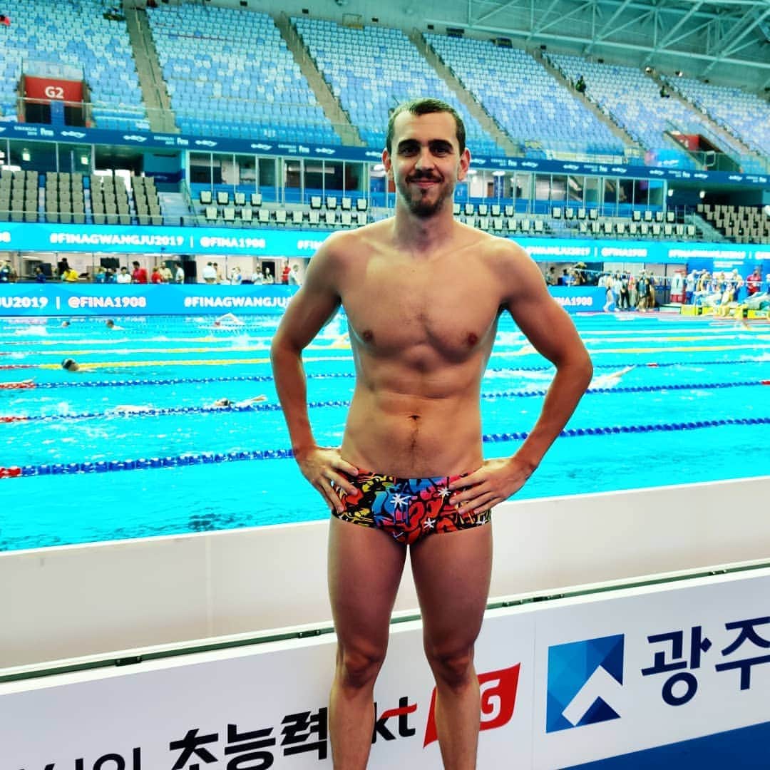 ラースロー・シェーのインスタグラム：「Itt vagyunk végre! Már csak pár nap és kezdődik a világbajnokság Gwangjuban! Here we are finally! There are only a few days and the World Championship is begin in Gwangju! #swimming #finaworldchampionships #race」