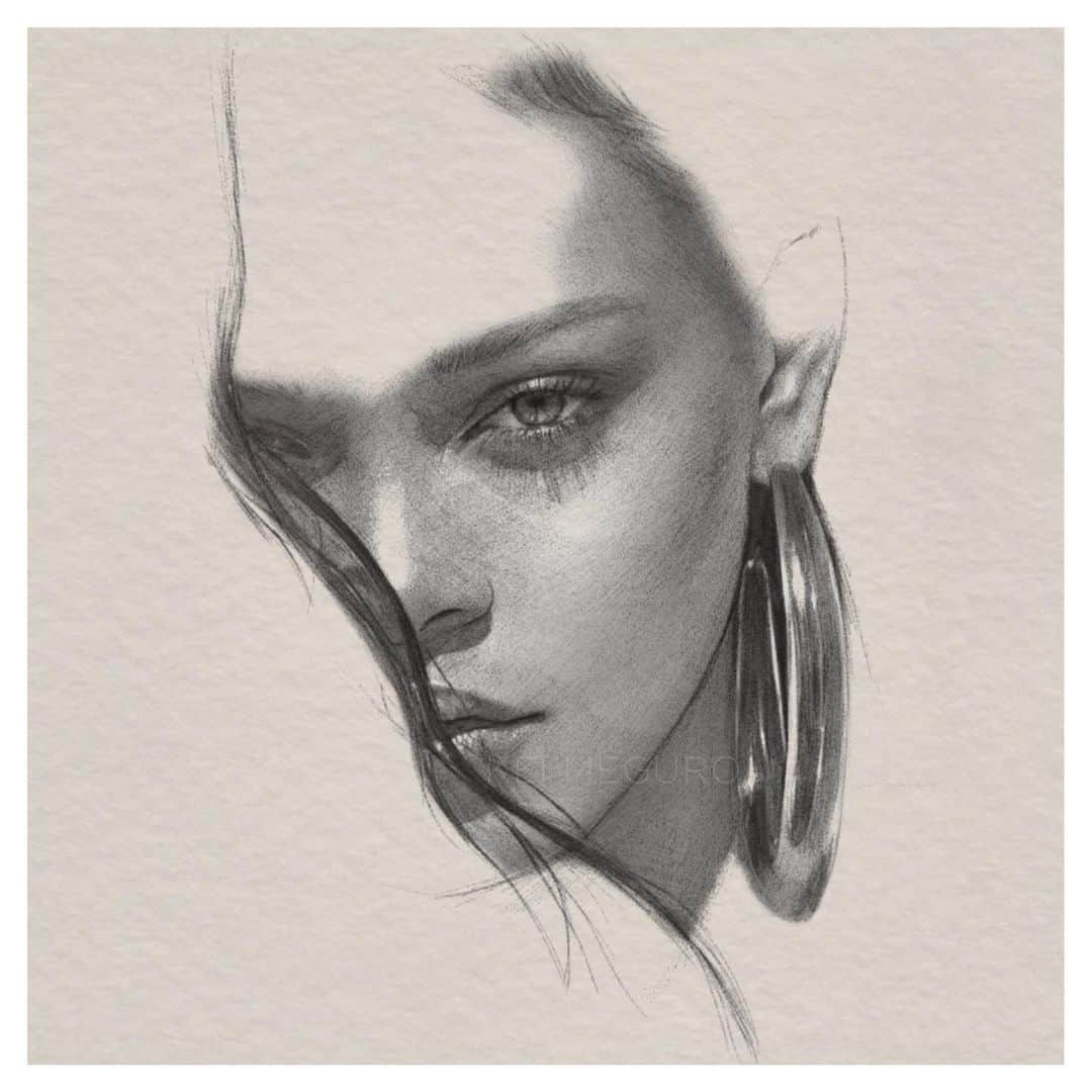 目黒ケイさんのインスタグラム写真 - (目黒ケイInstagram)「I’m here for her sun-kissed lashes. 80min study of @badgalriri for @vogue  バサバサまつげを直接描くよりも、その影を描いてみたらより夏らしくなった🌞 ・ ・ ・ ・ ・ ・ ・ #illustration #art #drawing #digitalart #graphite #mixedmedia #pencil #sketch #babe #portrait #keimeguro #目黒ケイ#スケッチ#イラスト#instaart#artist#イラストレーター#fashion #hair#beauty#ipadart#wacom#brooklyn#nyc#アート#ファッション #rihanna #vogue」7月19日 7時51分 - keimeguro