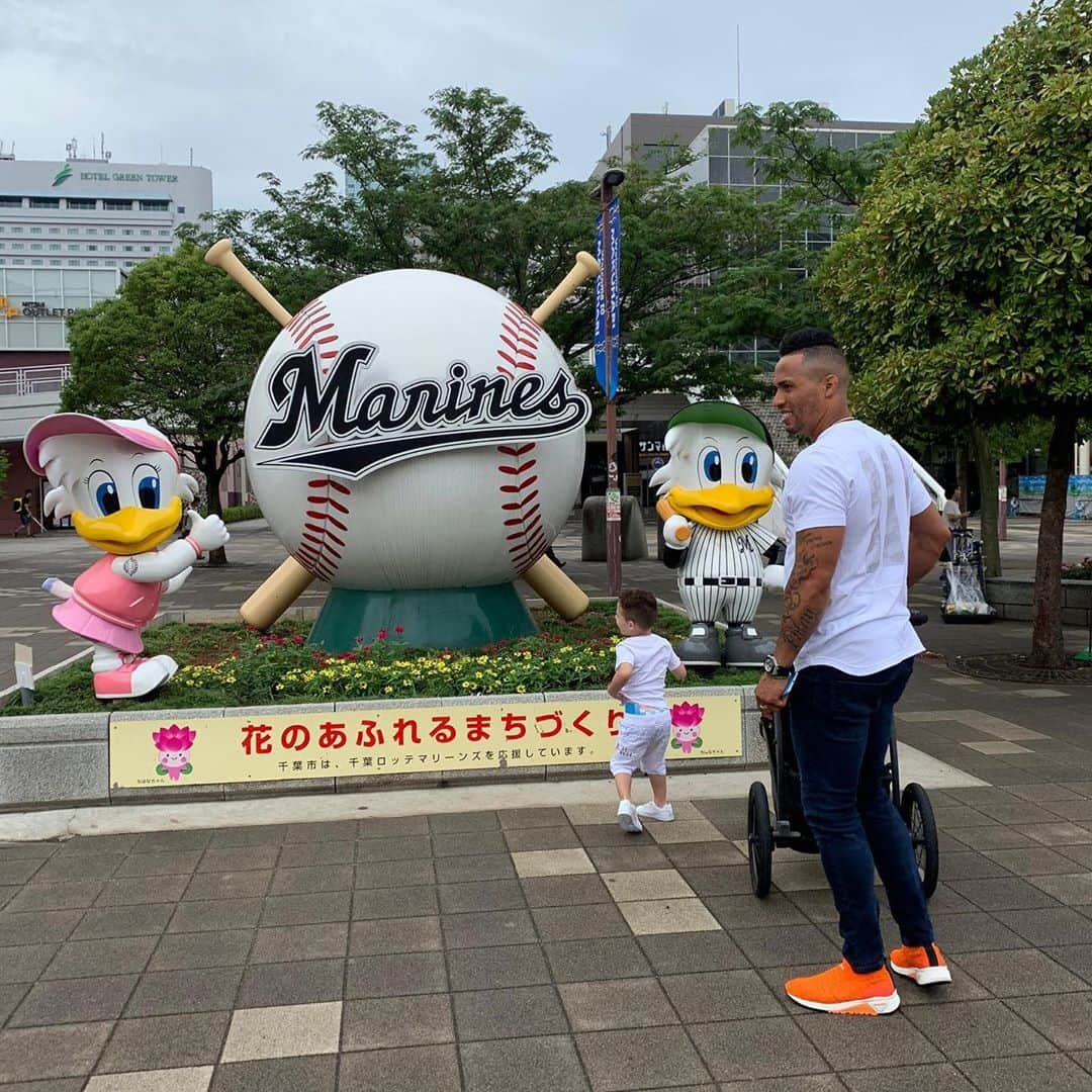 レオニス・マーティンさんのインスタグラム写真 - (レオニス・マーティンInstagram)「Very excited for the new experience @chibalotte_official  #chibalottlemarines」7月19日 9時03分 - leonys27martin