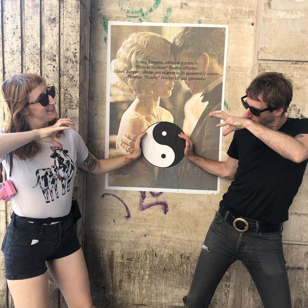 A Place to Bury Strangersのインスタグラム：「Yin yang power tonight in Rome at Social Park. 10pm bring a date」