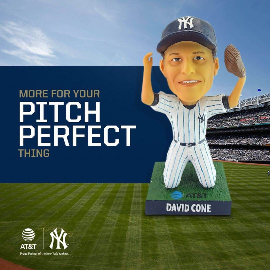 ニューヨーク・ヤンキースさんのインスタグラム写真 - (ニューヨーク・ヤンキースInstagram)「You can get a free David Cone bobblehead today. First 18,000 guests, subject to availability. All gates will open at 2pm for Game 1 and that is when bobbleheads will be distributed. #ATTNYY」7月19日 0時20分 - yankees