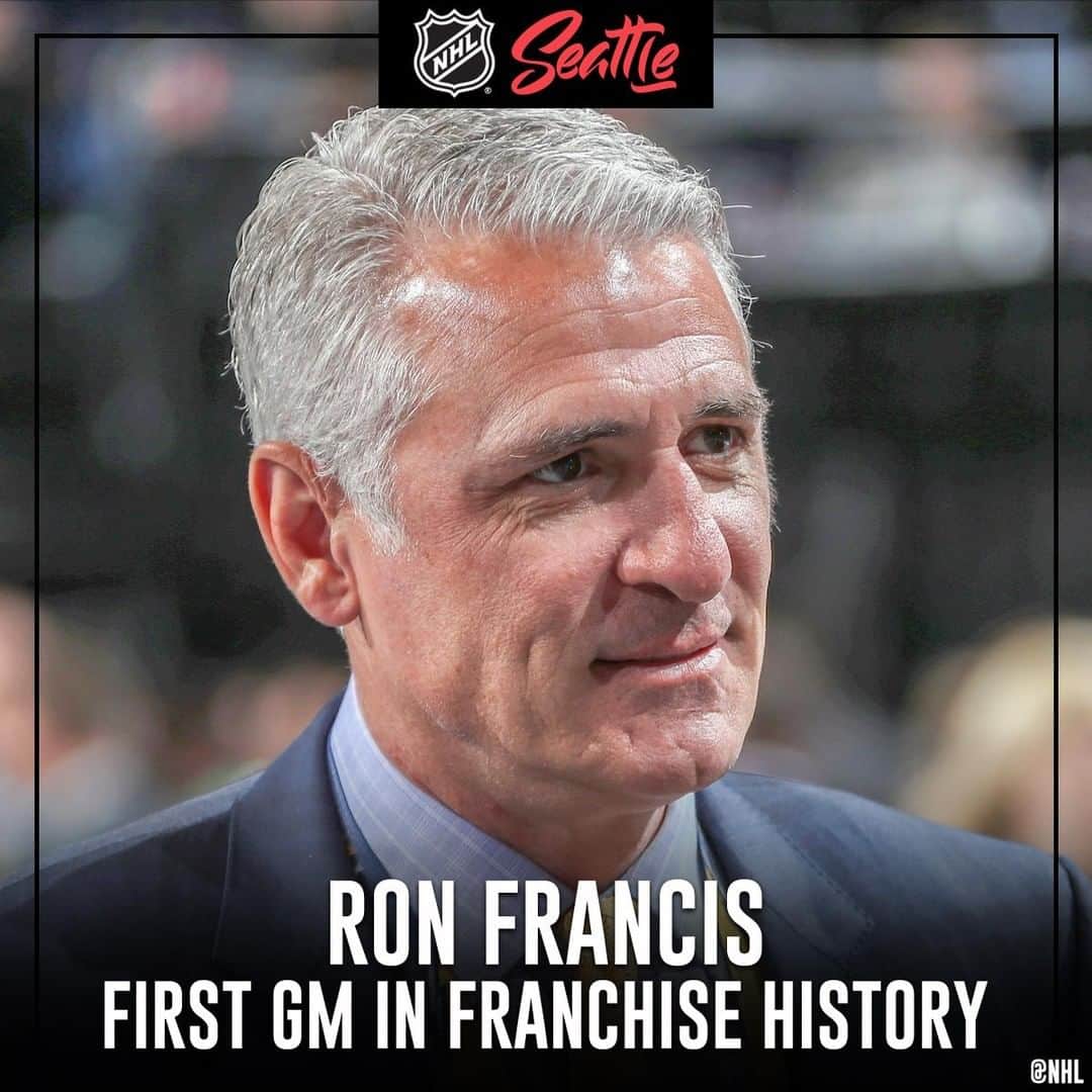 NHLさんのインスタグラム写真 - (NHLInstagram)「BREAKING: Ron Francis will be the first GM in @nhlseattle history!」7月19日 2時07分 - nhl