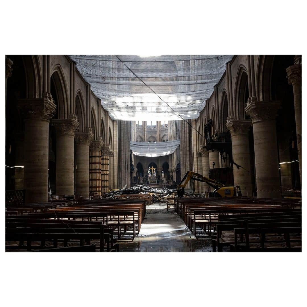 Magnum Photosさんのインスタグラム写真 - (Magnum PhotosInstagram)「Magnum photographer @pzachmann's photographs for @TIME offer an exclusive look inside the recovery efforts to save Notre Dame three months after a fire gutted the cathedral in Paris. . You can find a link to the full story via the link in @TIME's bio. . PHOTO: Before the reconstruction of the Cathedral process can start, the main priorities consist of disposing the rubble and securitize the infrastructure to avoid any further collapse. Paris, France. June 25, 2019. . © @pzachmann/#MagnumPhotos . #TIME #NotreDame #PatrickZachmann」7月19日 4時01分 - magnumphotos