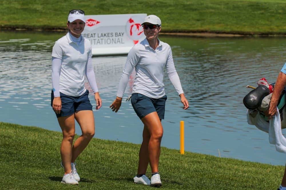 ヴィッキー・ハーストのインスタグラム：「Had a blast with my partner @cindyandfitz this week @lpga_tour Dow GreatLakes Bay Invitational. Thanks for a fun week!! Will be back next year 💪🏼. #teamunleashed #lpga #teamup」