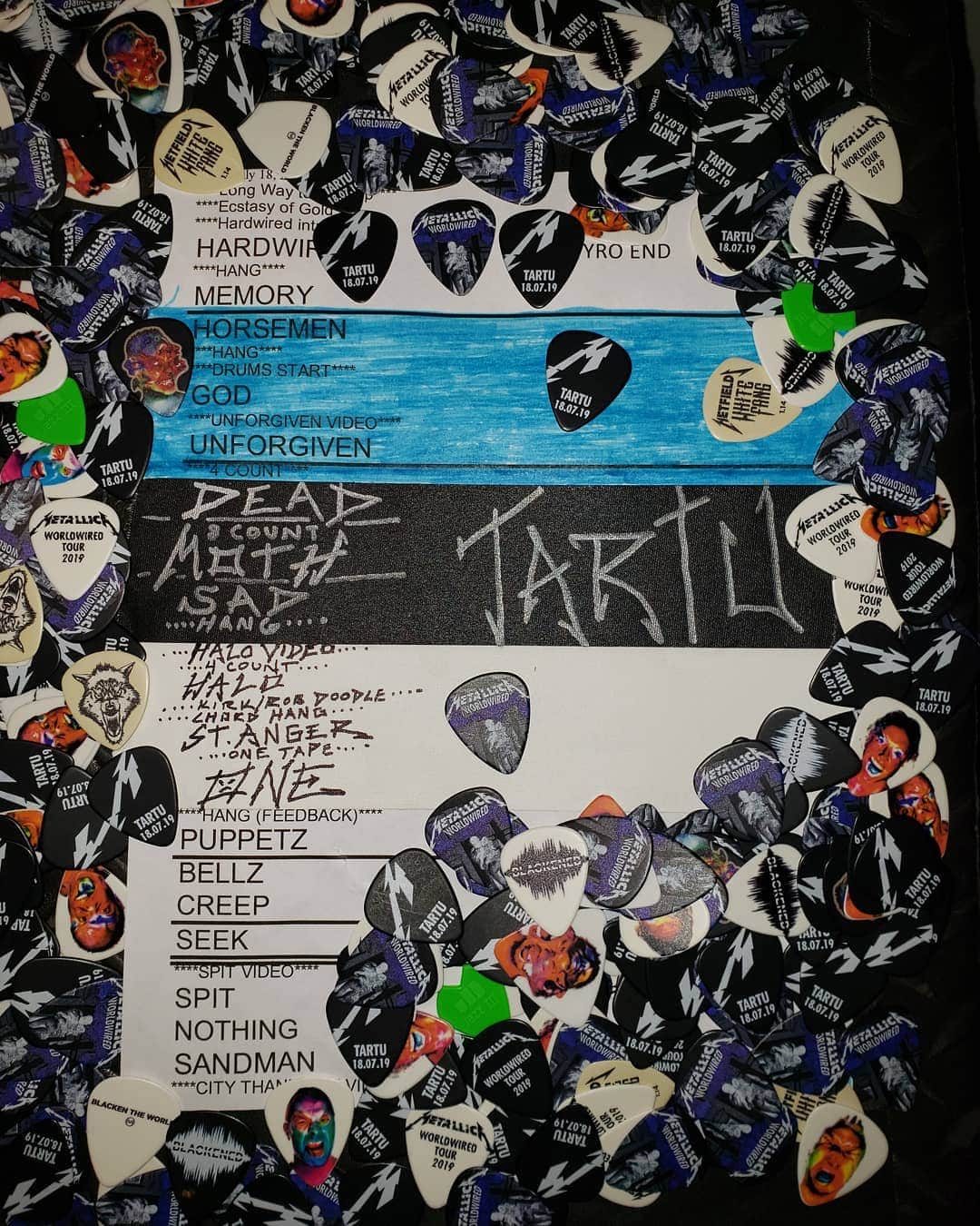 メタリカさんのインスタグラム写真 - (メタリカInstagram)「First ever show in Tartu! Here is your setlist. #MetInTartu #Metallica #WorldWired」7月19日 6時28分 - metallica