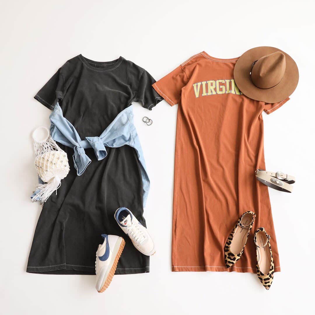のインスタグラム：「﻿ new in！﻿ ﻿ 一枚着で出かけられる夏にこそ、おすすめしたいカットワンピース。﻿ ﻿ バックプリントが印象的なヴィンテージ風なデザインや、こっくりとしたカラーバリエーションは秋まで着られるのもうれしいポイント❤︎﻿ ﻿ ぜひお近くのrelumeショップにてご覧くださいませ。﻿ ﻿ one piece ￥7,500+tax﻿ no.19070462800030﻿ ﻿ ﻿ #ワンピース﻿ #カットワンピース﻿ #onepiece﻿ #baycrews﻿ #ladys﻿ #relume﻿ #journalstandardrelume﻿ ﻿ ﻿」