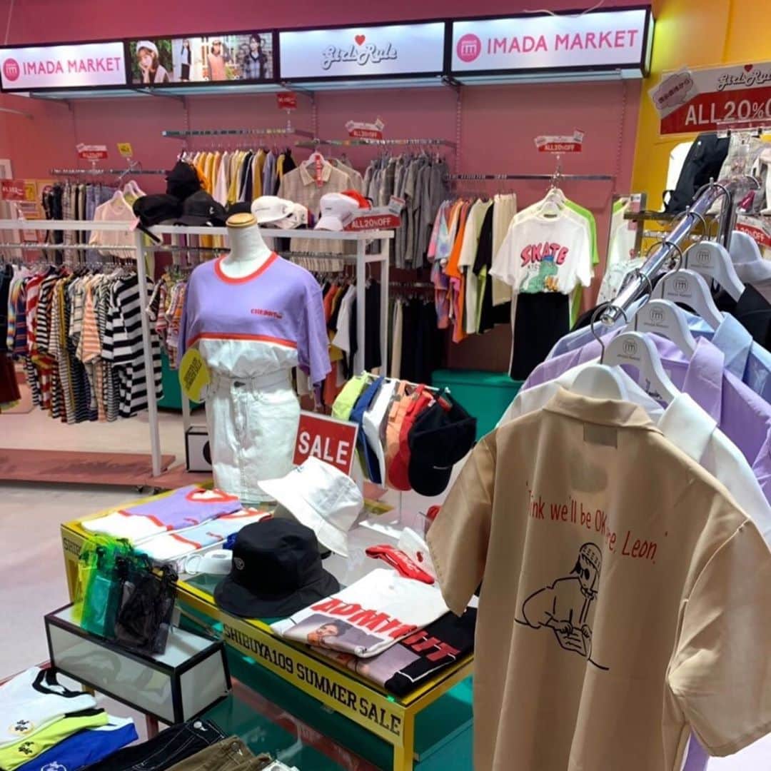 ガールズルールさんのインスタグラム写真 ガールズルールinstagram 新作入荷 渋谷109地下一階 Imada Market 新作入荷 Summer Saleのお知らせ 全商品 セールやってます みなさんのご来店をお待ちしてます Shibuya109 Imadamarket 걸스룰 한국 한국