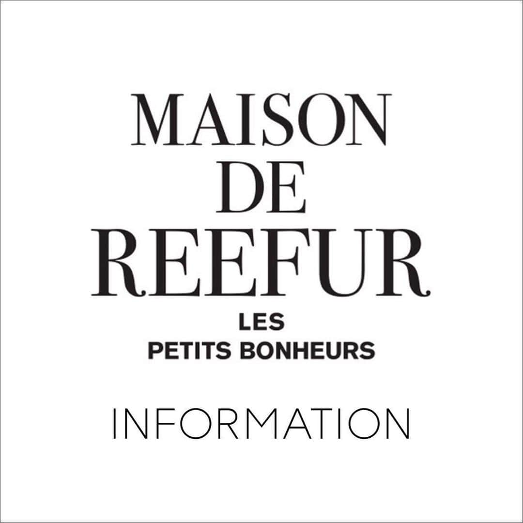 MAISON DE REEFURのインスタグラム
