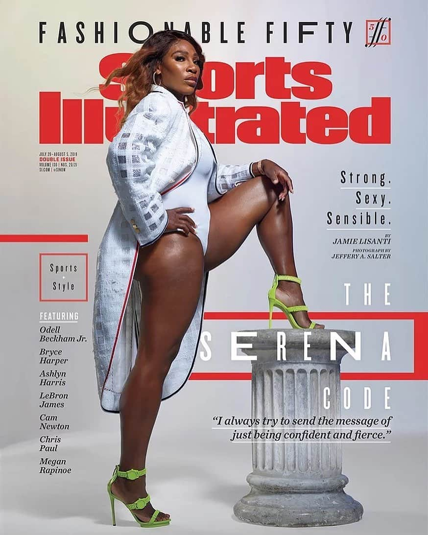 Just Jaredさんのインスタグラム写真 - (Just JaredInstagram)「@serenawilliams slays the cover of @sportsillustrated’s Fashionable 50 cover! #SerenaWilliams #SportsIllustrated Photos: @jefferysalter」7月19日 10時47分 - justjared