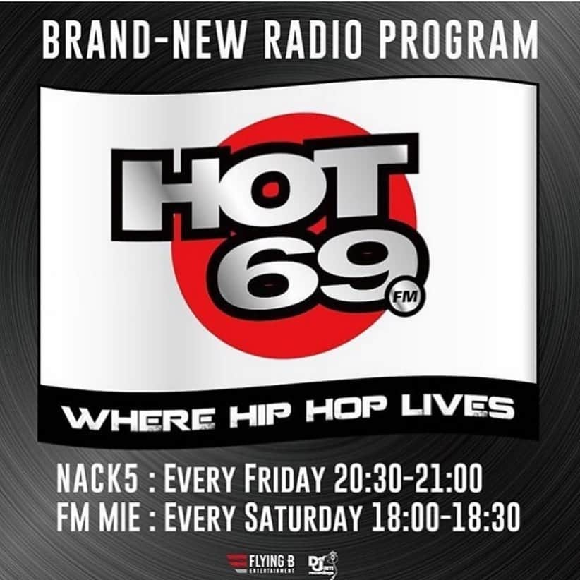 AK-69さんのインスタグラム写真 - (AK-69Instagram)「＜今夜はHOT69🔥＞ 📻冠番組「HOT69」が本日20:30よりNACK5でオンエア！ FM三重では明日の18:00から放送となります！ お聞き逃しなく！！ - ■「HOT69」 NACK5：毎週金曜20:30 - 21:00 FM三重：毎週土曜18:00 - 18:30 ★ラジオアプリradikoでもお聞き頂けます！ - #ak69 #FlyingB #DefJamRecordings #DAWN #japan #hiphop #radio #HOT69 #nack5 #FM三重 #メモリード #memolead」7月19日 12時14分 - ak69_staff