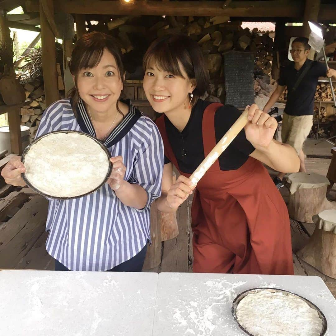 中村優さんのインスタグラム写真 - (中村優Instagram)「tvk「なかなか日本！〜高速道路女子旅〜」のロケで圭さんとピザ作り〜🍕✨ 毎週月曜20:55〜番組HPから動画でも観られます🙆‍♀️」7月19日 12時14分 - nkmr_yu