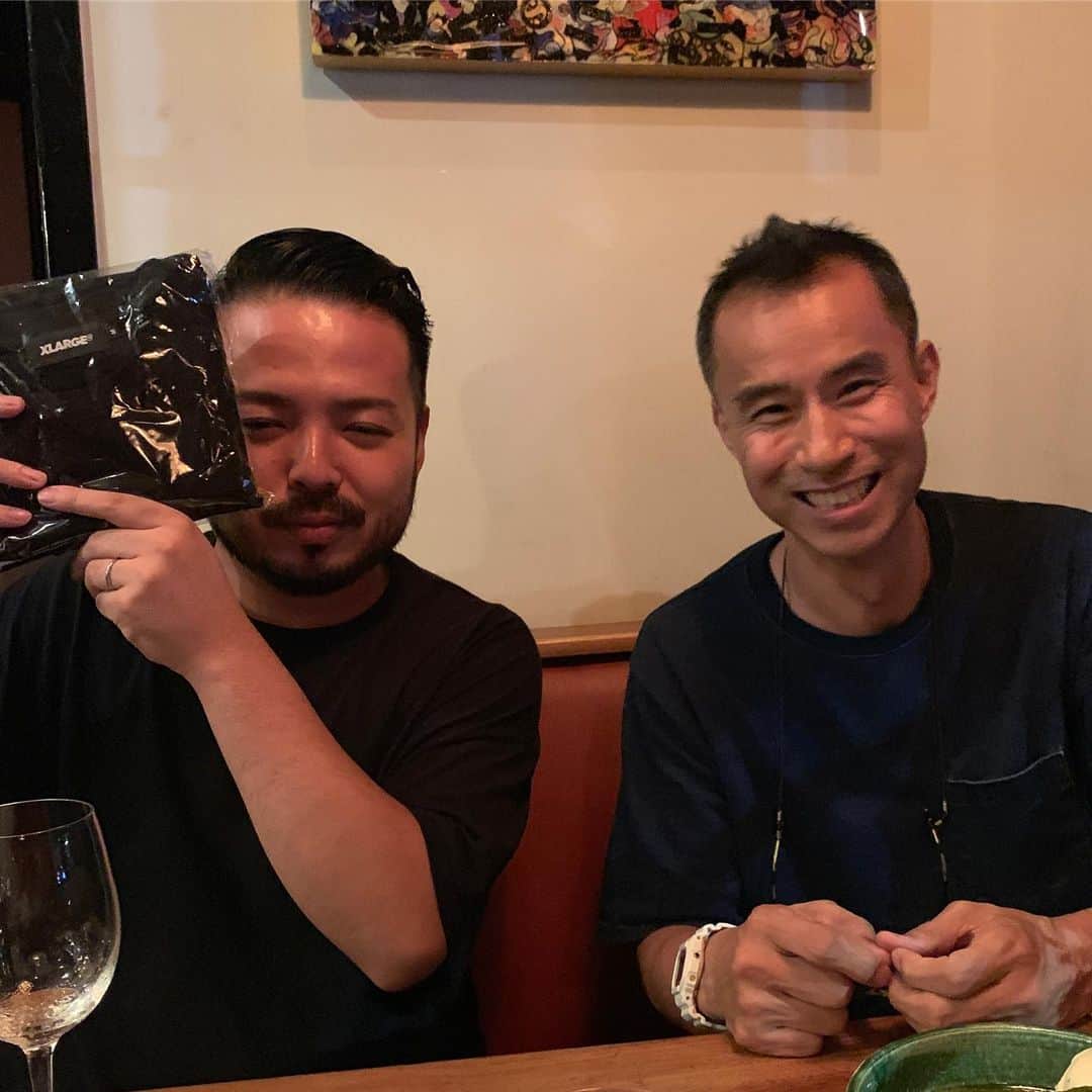 松山智一のインスタグラム：「night out in Brooklyn with Creative minds @meguruyamaguchi and Minagawa San!」