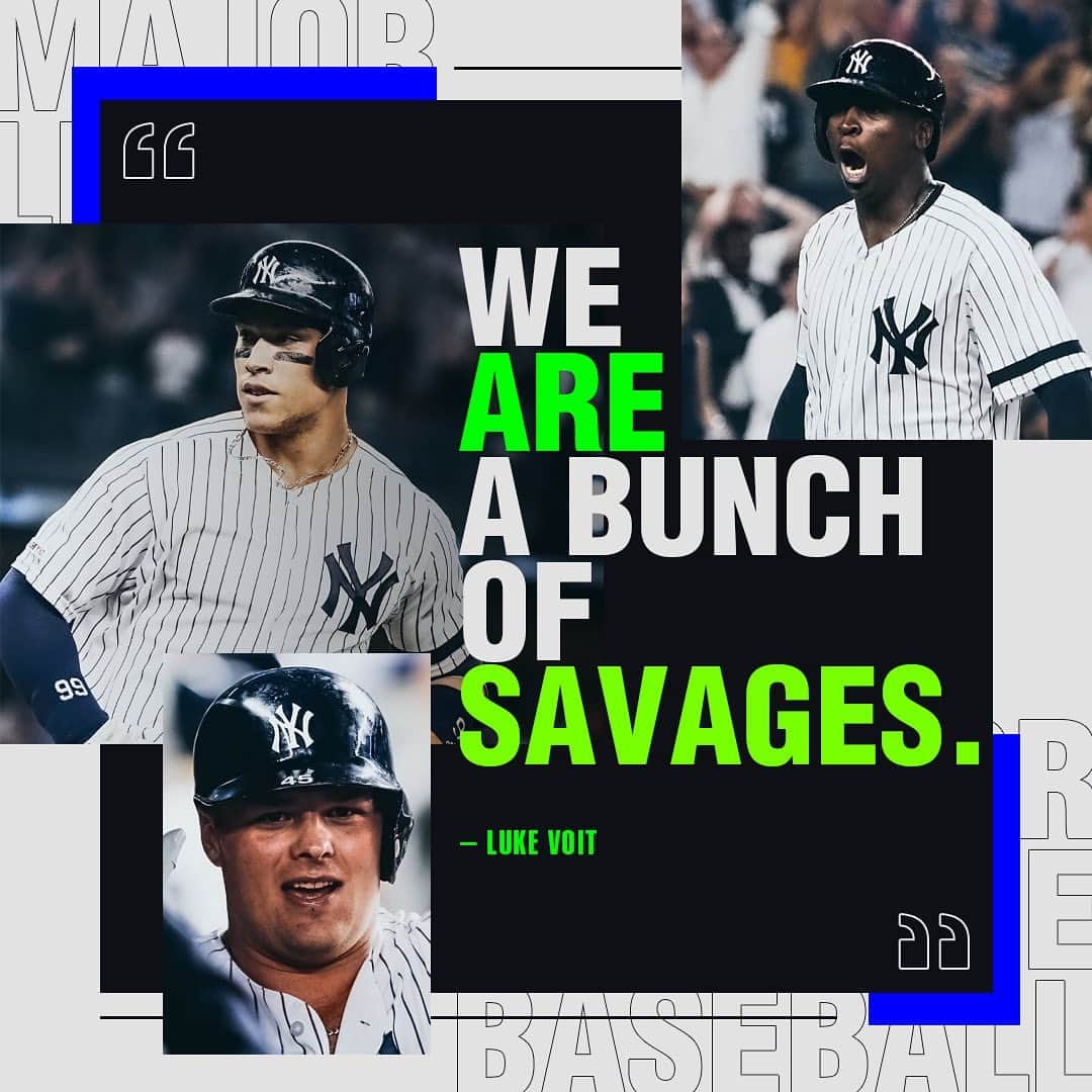 MLBさんのインスタグラム写真 - (MLBInstagram)「Yanks are in savage mode. 😤」7月19日 13時31分 - mlb