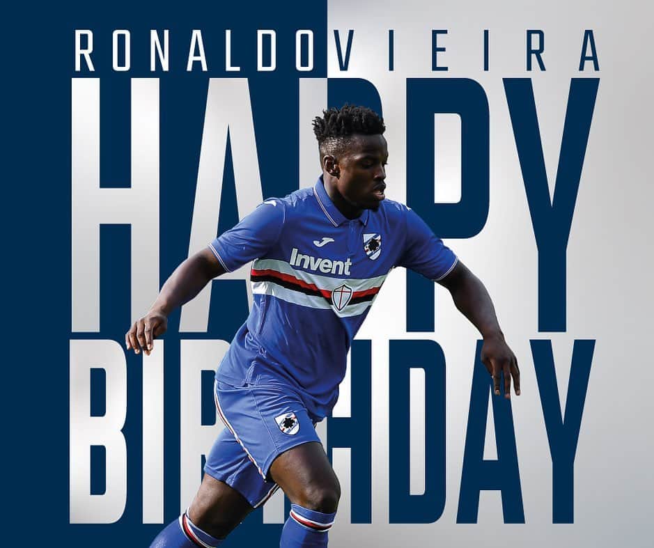 UCサンプドリアさんのインスタグラム写真 - (UCサンプドリアInstagram)「Buon compleanno, Ronaldo #Vieira. 🎂2️⃣1️⃣🎉」7月19日 16時29分 - sampdoria