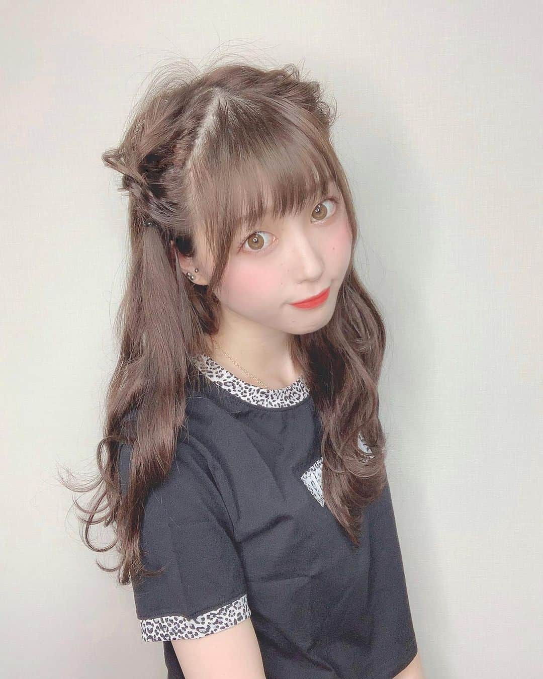 ふくれなさんのインスタグラム写真 - (ふくれなInstagram)「自分でヘアアレンジした😃 はなほじ👃」7月19日 19時09分 - fukurena