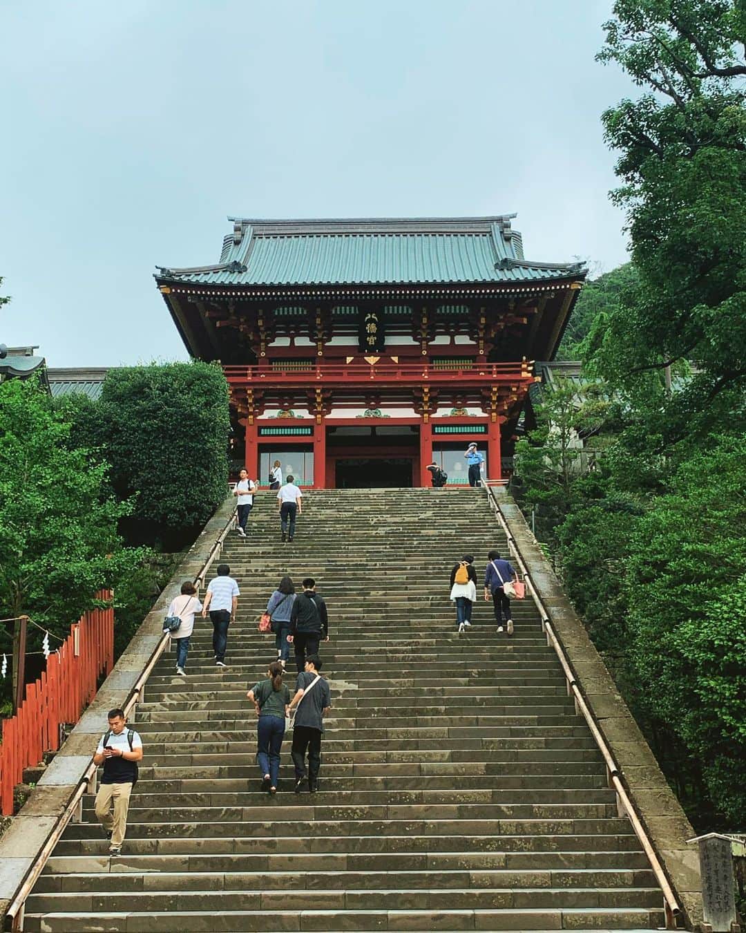 奥山レイカのインスタグラム：「#鎌倉観光 #鶴岡八幡宮 #鎌倉大仏 #高徳院」