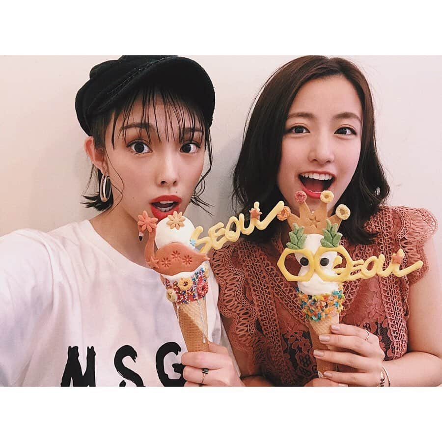 松井貴香さんのインスタグラム写真 - (松井貴香Instagram)「- - SeOuL🦄🦄🦄 - - コーンもトッピングもカスタム出来て 自分好みのオリジナルアイス完成💓 - 可愛かった〜〜〜 - #0719 #韓国 #ソウル #インスタ映え #アイス #えのきこ #korea #seoul #bistopping  #cute #icecream #happy #me #photogenic  #girls #travel #instagood  #like4like  #followｍe」7月19日 22時05分 - kiko414_m