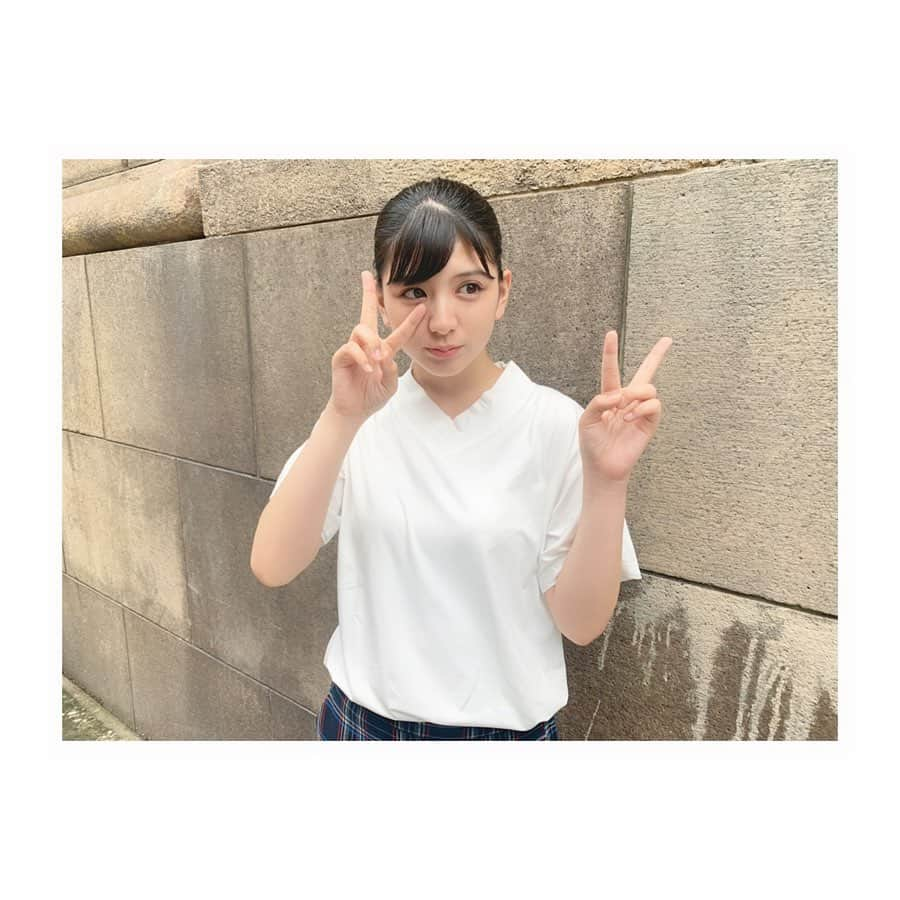 坂元葉月さんのインスタグラム写真 - (坂元葉月Instagram)「カワイイTシャツ～☺︎ 夏にピッタリの質感で、楽ちんです🐥🐥うれぴ  #ootd #17kg #イチナナキログラム」7月19日 23時22分 - wasuta_hazuki_sakamoto