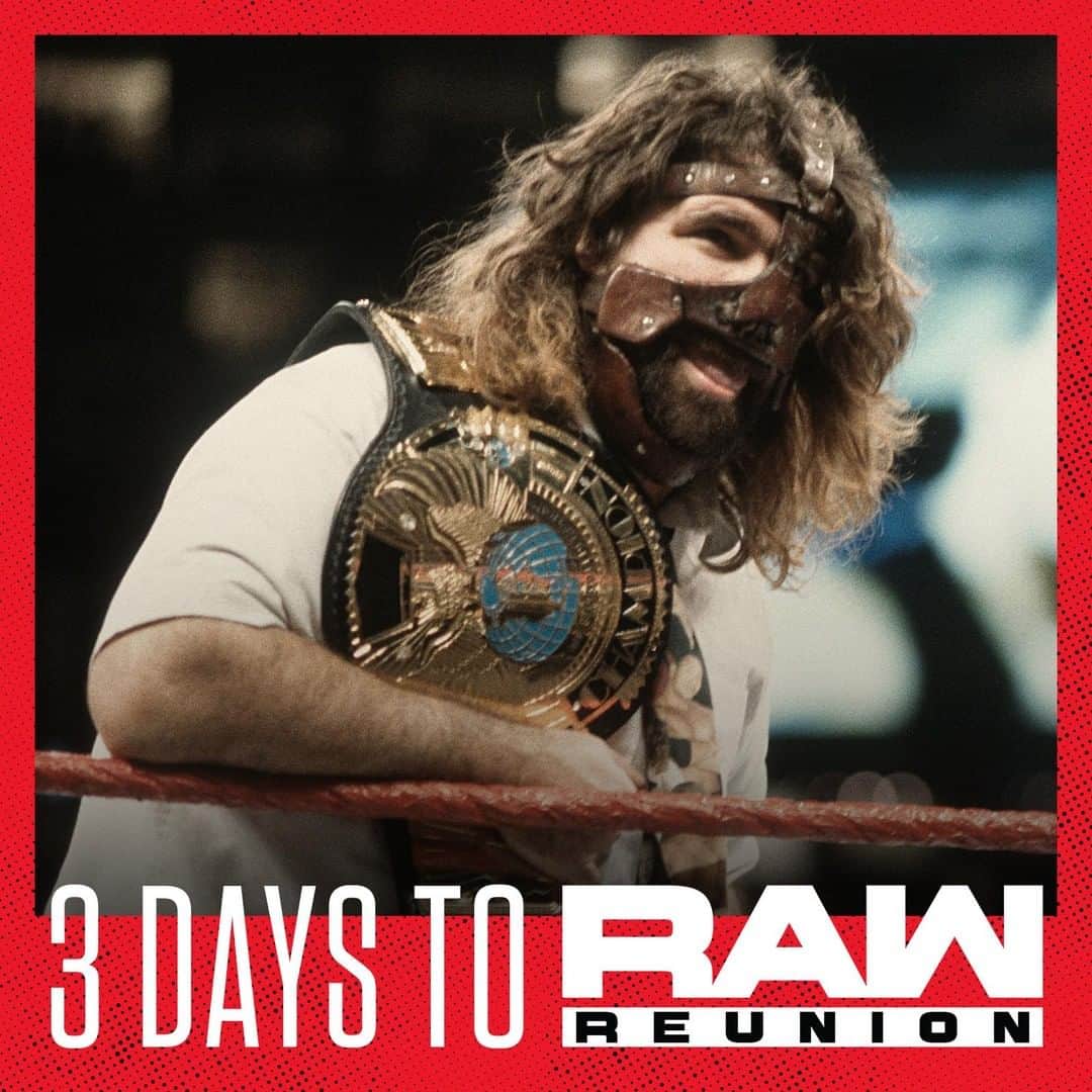 WWEさんのインスタグラム写真 - (WWEInstagram)「3⃣ faces of Foley. 3⃣ days to #RAWReunion. Sounds about right! @realmickfoley」7月20日 1時02分 - wwe