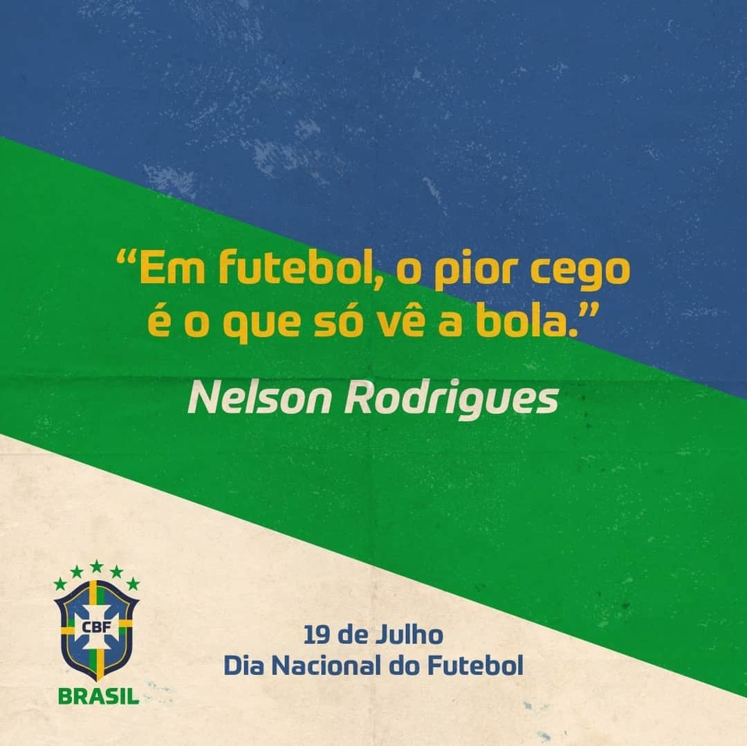 サッカー ブラジル代表チームさんのインスタグラム写真 - (サッカー ブラジル代表チームInstagram)「É difícil colocar o futebol em palavras, mas eles tentaram e chegaram perto! 📝⚽🇧🇷 ⠀ Hoje é dia de reverenciar esse esporte que marca a vida de cada brasileiro desde o nascimento. Obrigado por tudo, futebol! ⠀ #19deJulho #DiaNacionaldoFutebol #JogaBola」7月20日 1時04分 - cbf_futebol