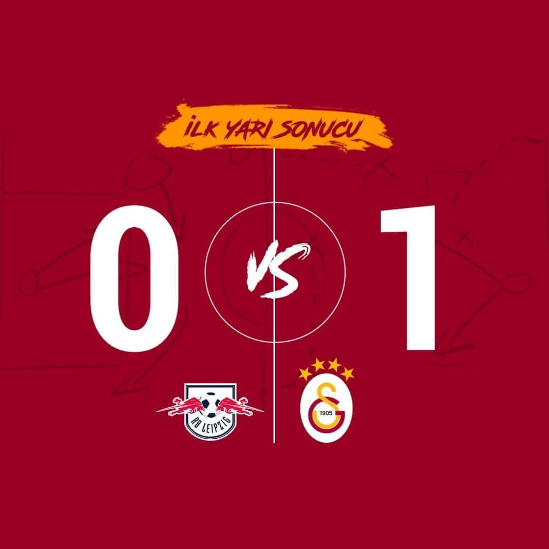 ガラタサライSKさんのインスタグラム写真 - (ガラタサライSKInstagram)「İlk yarı sonucu | #RBLvGS: 0-1」7月20日 1時47分 - galatasaray