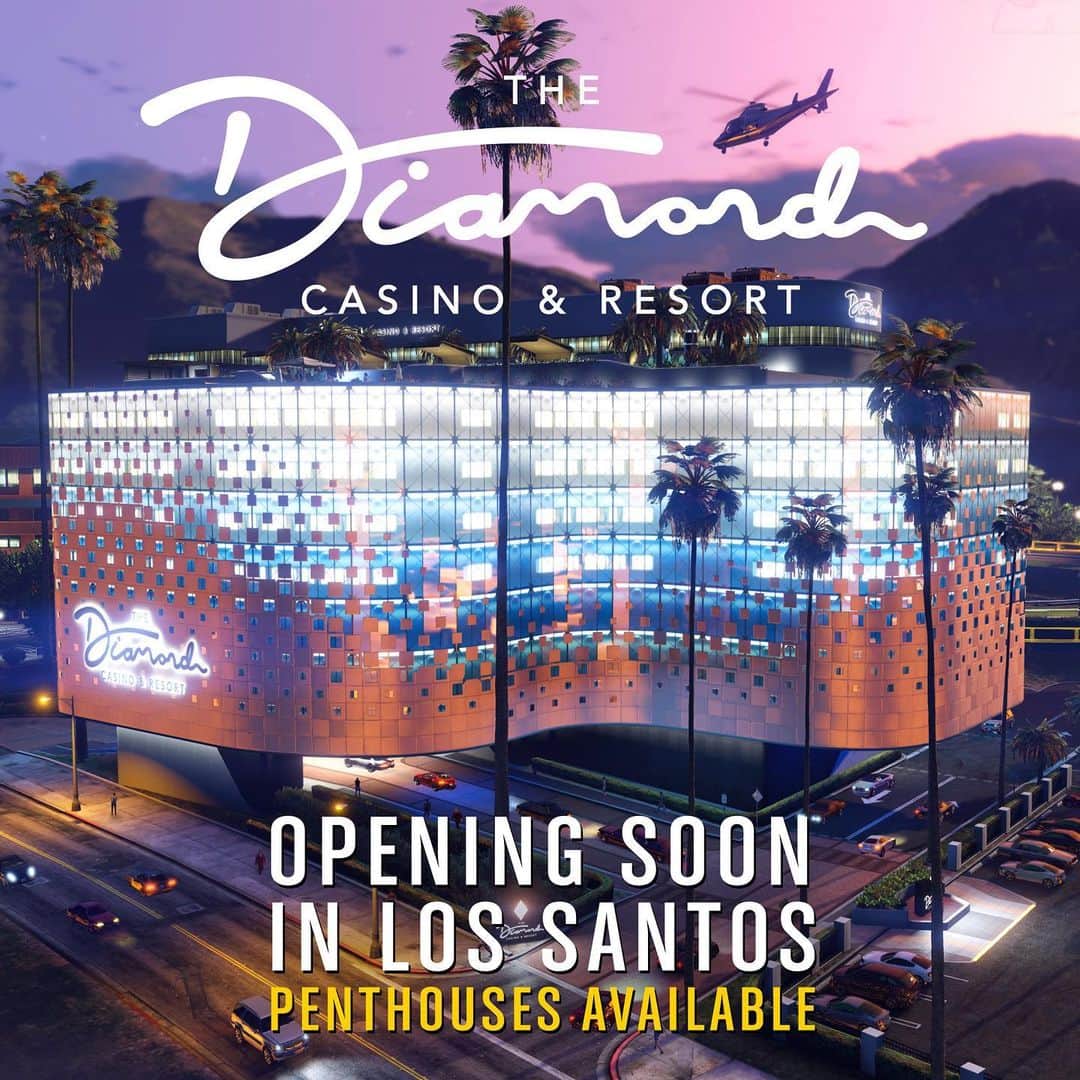 ロックスター・ゲームズさんのインスタグラム写真 - (ロックスター・ゲームズInstagram)「The Diamond Casino & Resort is opening soon. Experience excellence.  Explore what The Diamond has to offer at thediamondcasinoandresort.com.」7月20日 2時04分 - rockstargames
