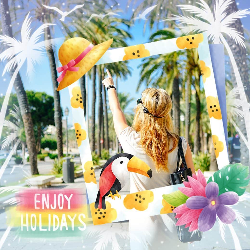 LINE Cameraさんのインスタグラム写真 - (LINE CameraInstagram)「Aloha! 🌺 Add some Hawaiian vibes to your shots with 60 new summer stamps 🌞✨ . @pym_illumi02 #linecamera #lineカメラ #라인카메라 #ハワイ #hawaii  #hawaiistagram #ハワイアン #hawaiian #アロハ #aloha #イラストレーター #illustration #illustrator #summer #夏 #なつ #サマー #tropical #トロピカル #可愛い #かわいい #cute #kawaii #スタンプ #stamp #stamps #ステッカー #stickers #sticker」7月20日 12時27分 - linecamera_official