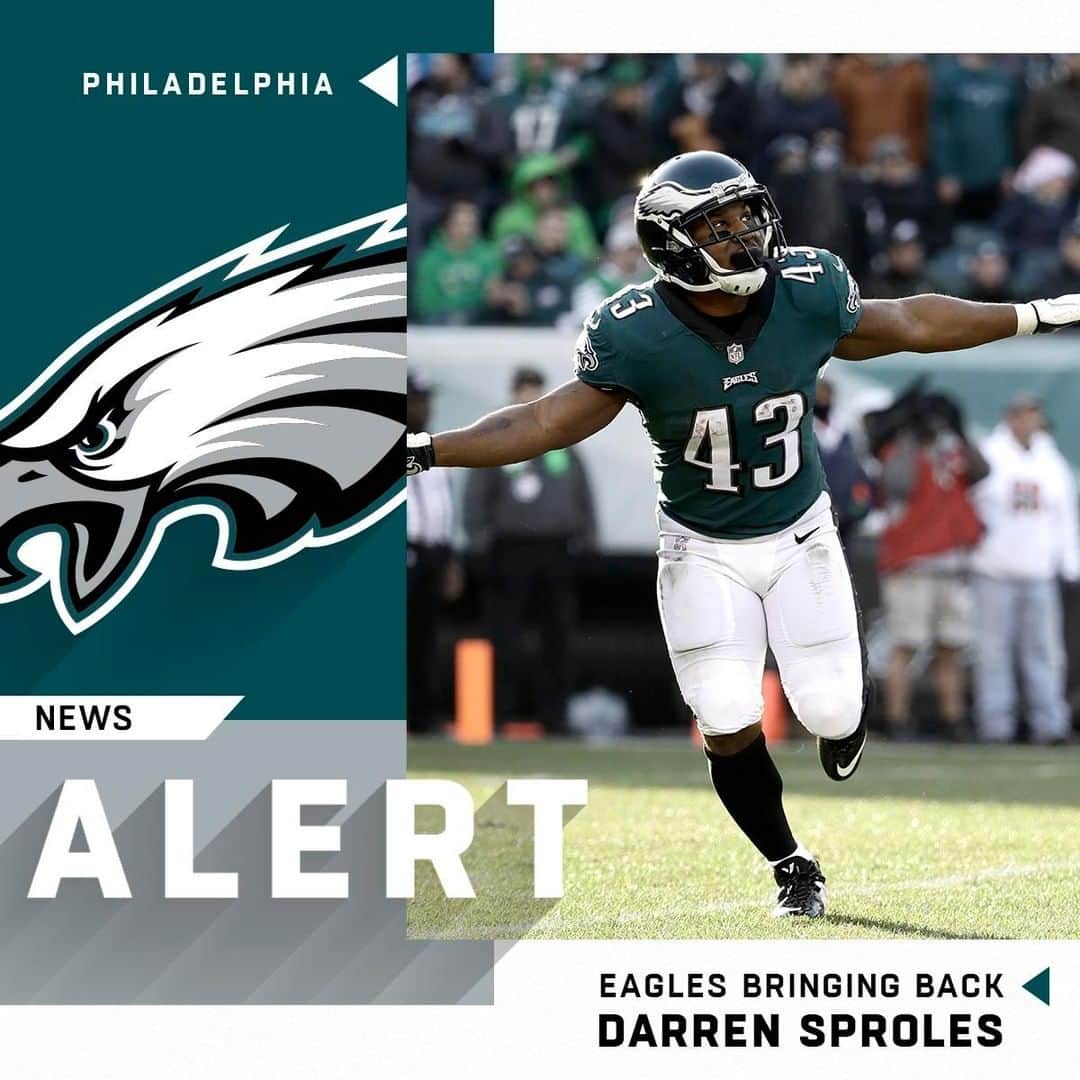 NFLさんのインスタグラム写真 - (NFLInstagram)「He's baaaaack. The @philadelphiaeagles have agreed to terms on a one-year deal with RB @dsproles43. 📷: Matt Rourke/AP」7月20日 6時38分 - nfl
