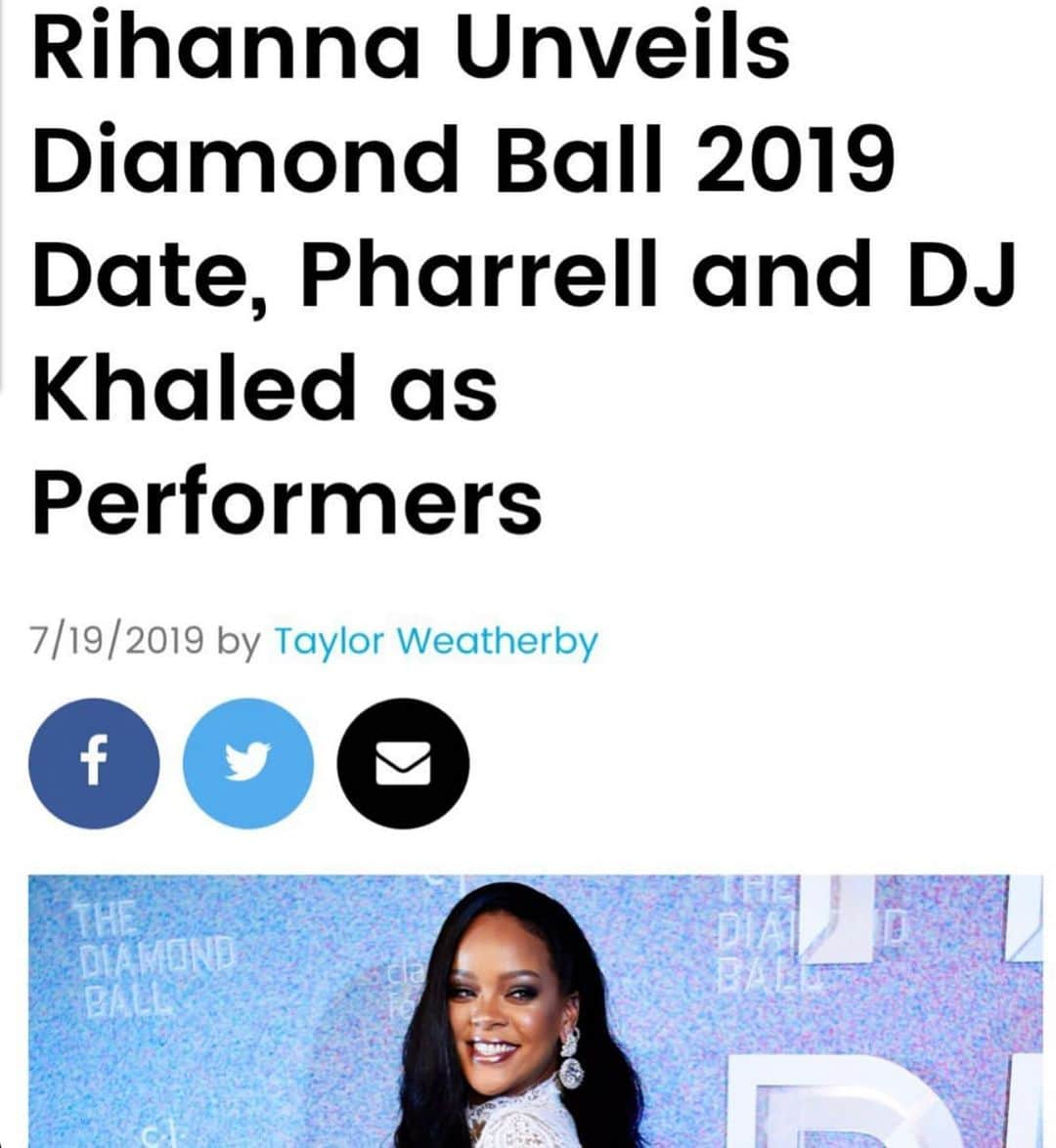 DJキャレドさんのインスタグラム写真 - (DJキャレドInstagram)「BLESS UP @badgalriri ! THANK YOU ! Can’t wait to hit the stage at this year’s #DIAMONDBALL to support the Clara Lionel Foundation (#CLF)  on SEP 12! Gonna show ALOT AND FOREVER LUV for @badgalriri, her @claralionelfdn, and all the great work they do around the world. Bless up!🤲🏽🔑 🌺🌸🌼🌺🌞」7月20日 13時20分 - djkhaled