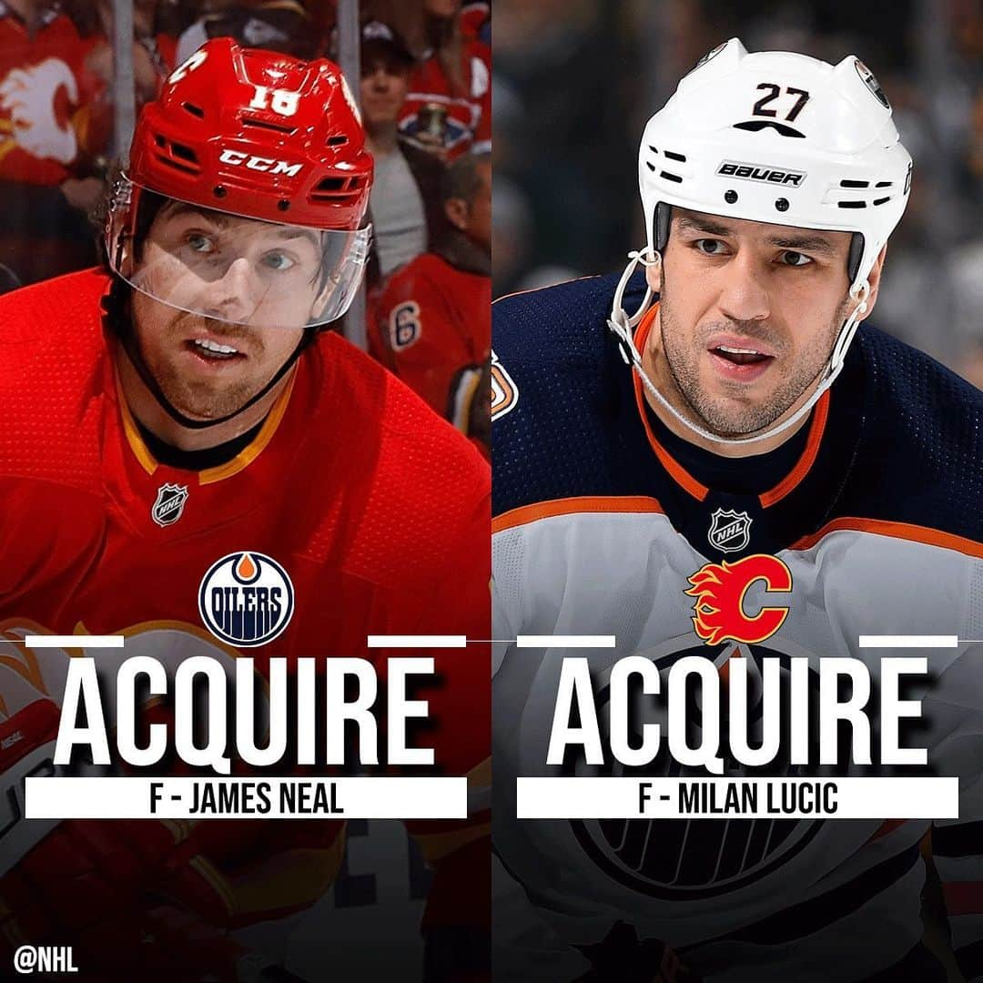 NHLさんのインスタグラム写真 - (NHLInstagram)「The @nhlflames trade @j18neal to the @edmontonoilers for Milan Lucic. 🔁」7月20日 9時41分 - nhl